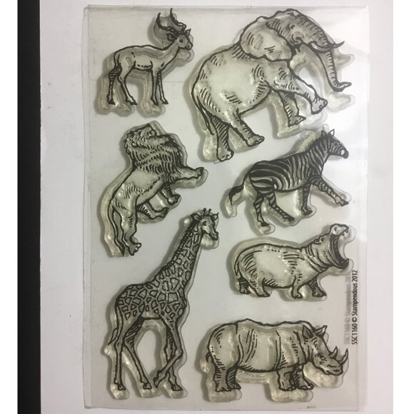 Stampendous Wild Animal Cling Stamps - Picture 1 of 2